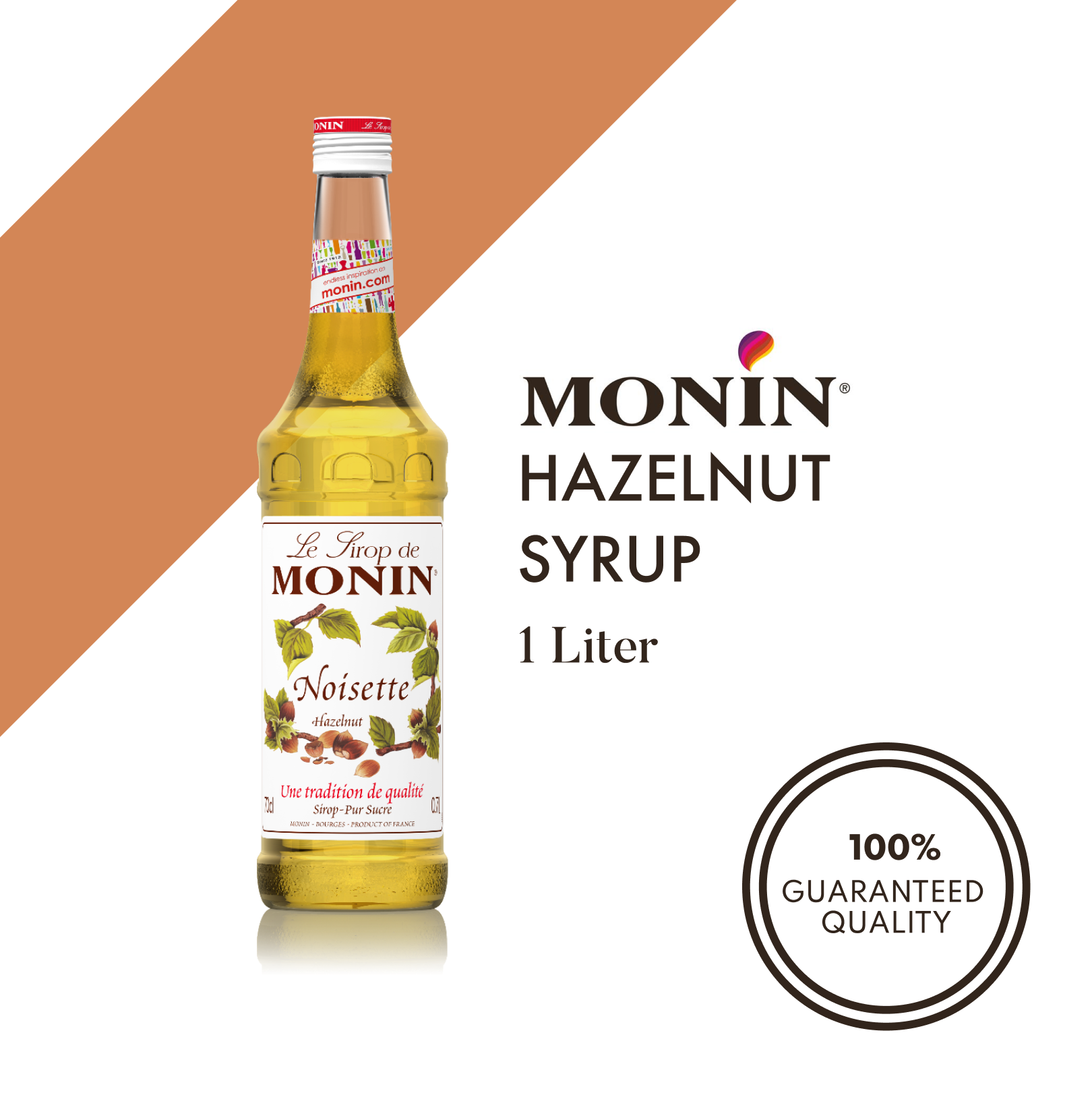 Monin Hazelnut Syrup 1Liter