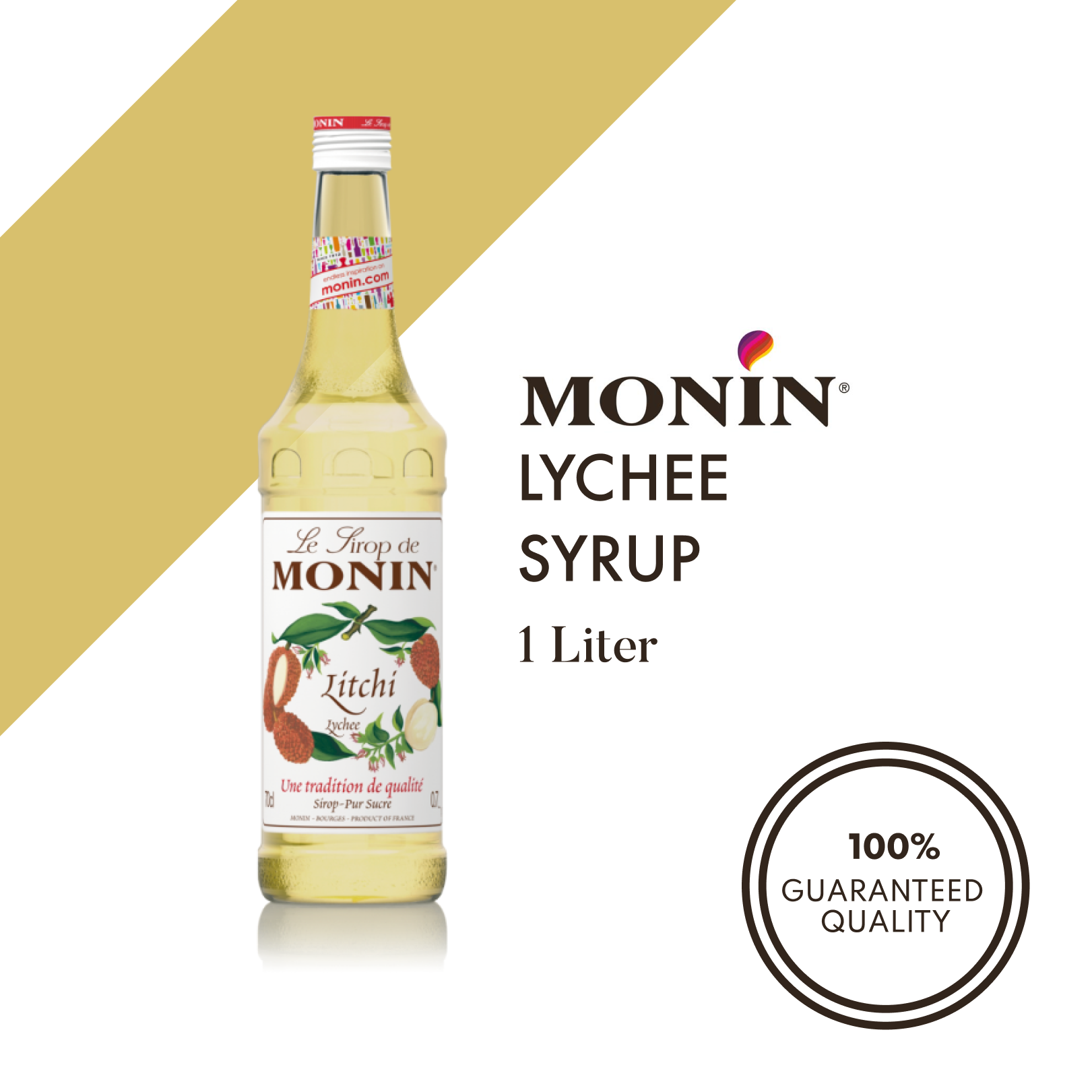 Monin Lychee Syrup 1Liter